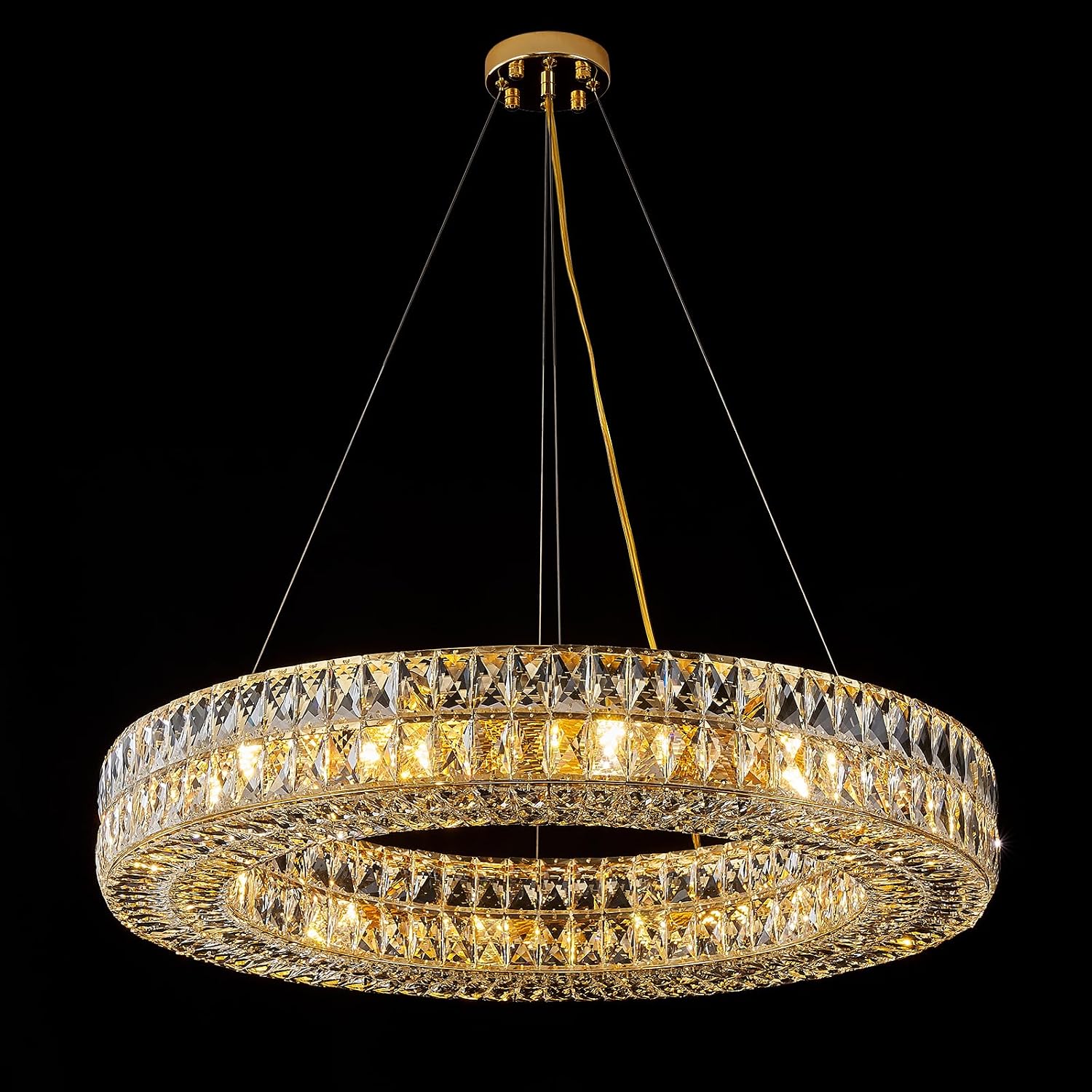 12-Light Ring Crystal Chandelier