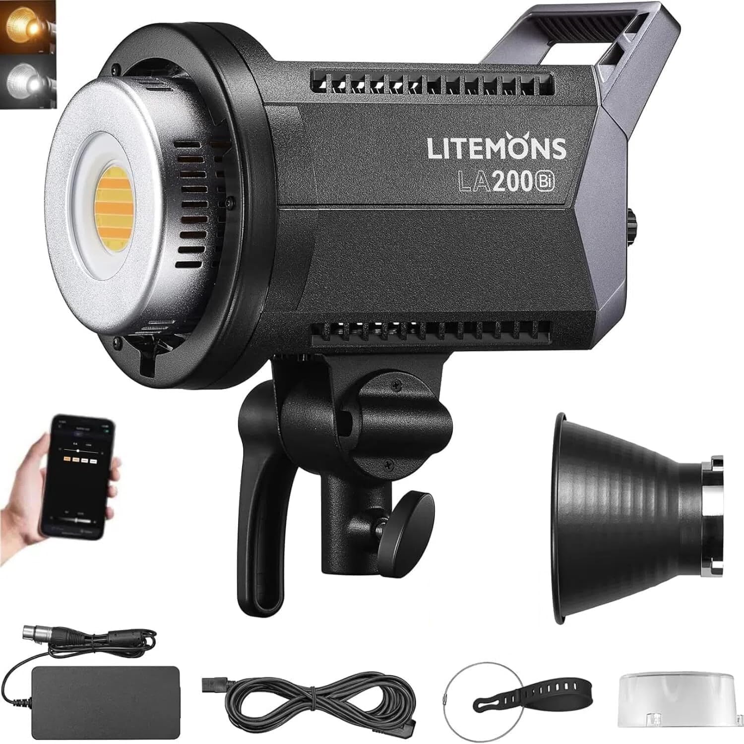 Bi-Colour LED Video Light, 190 W, Bowens Mount