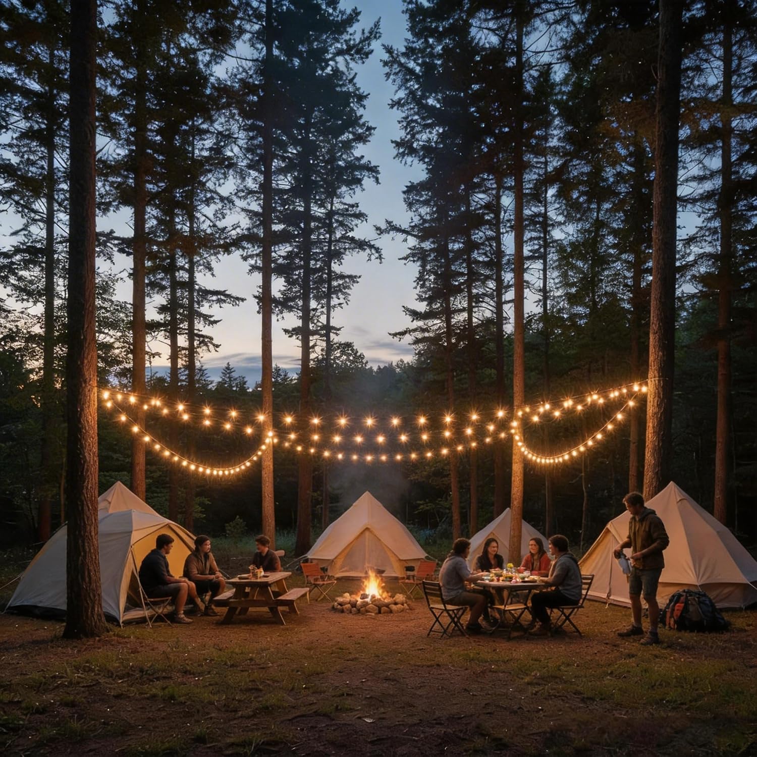 Dimmable G40 String Lights, 200 ft, 104 Bulbs
