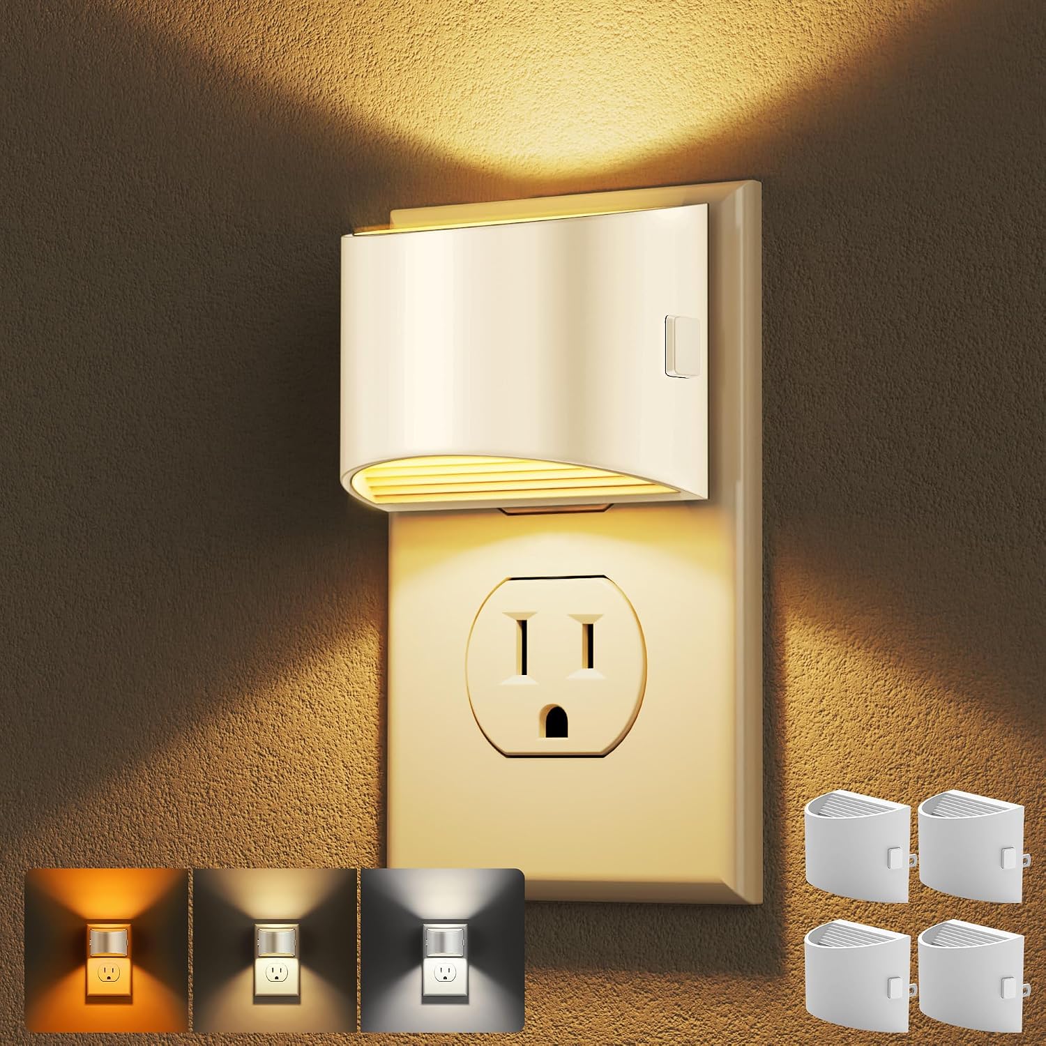 Plug-In Night Light, Adjustable, 3000 K