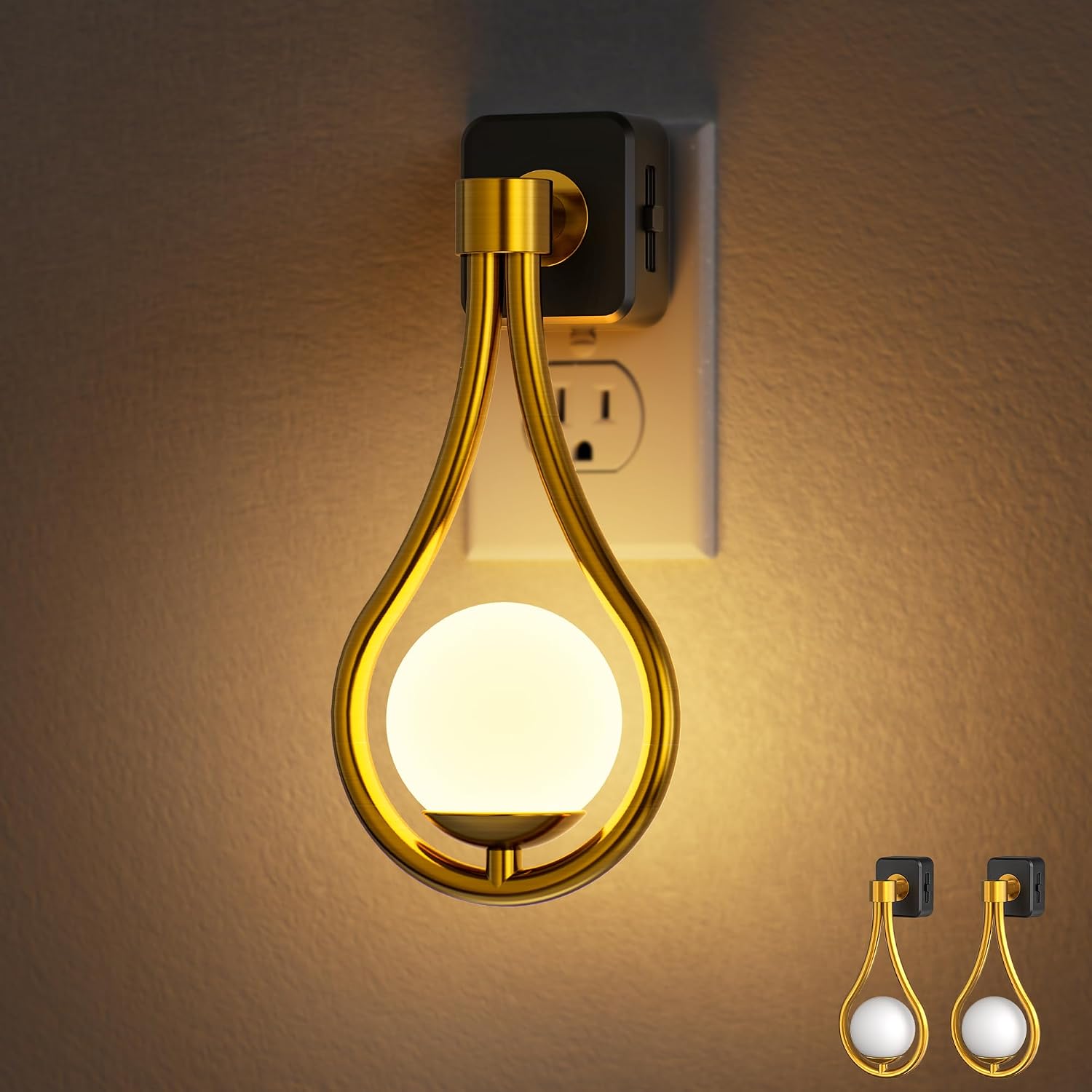 Projector Night Light, Plug-In, Soft White