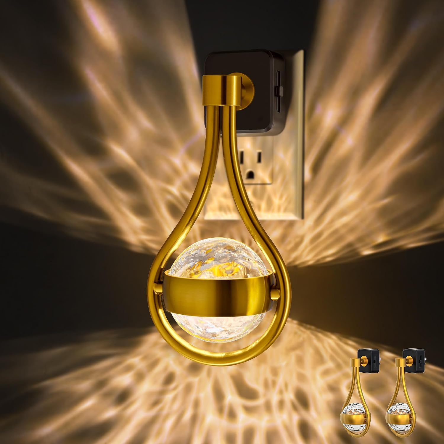 Projector Night Light, Plug-In, Soft White