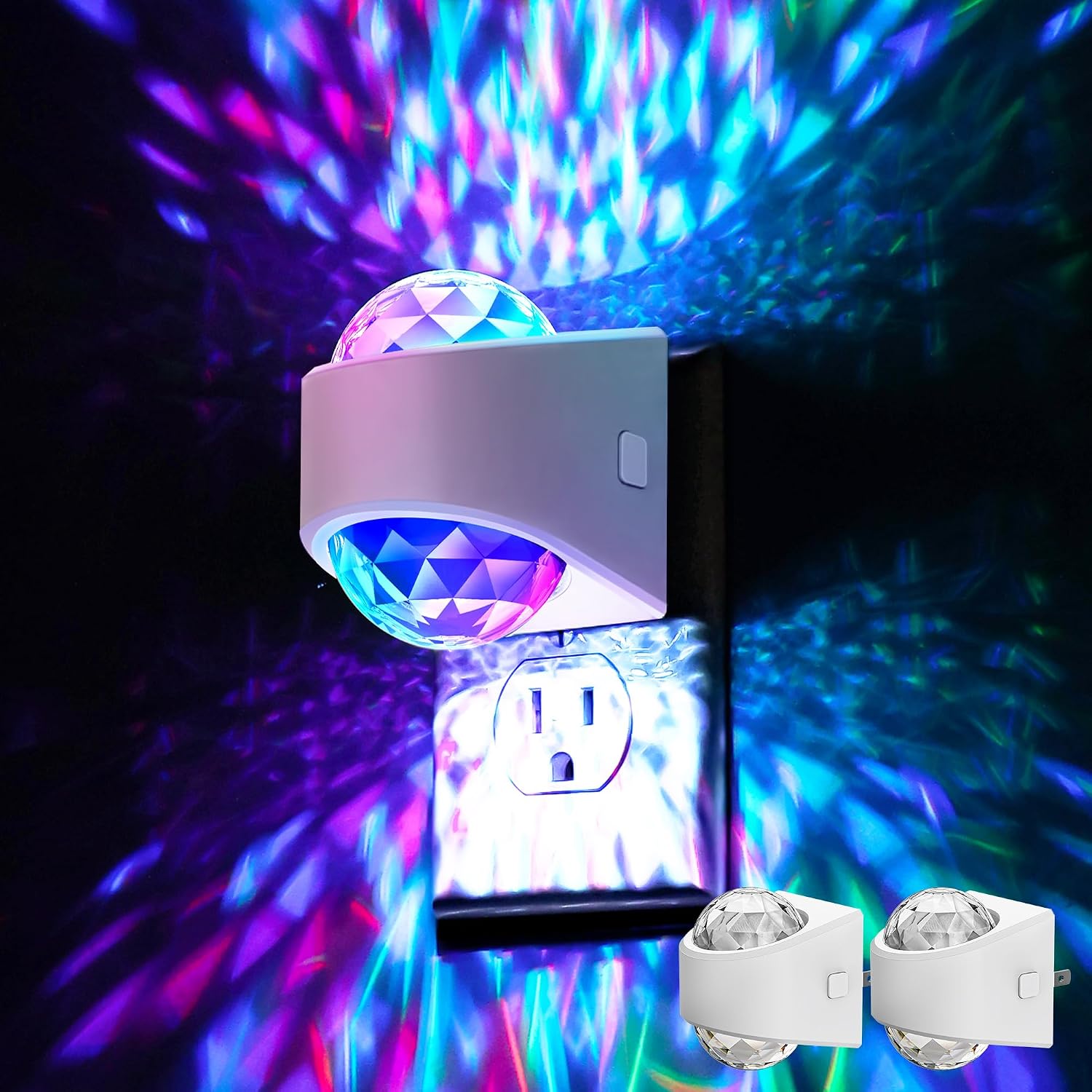 Projector Night Light, Plug-In, Soft White