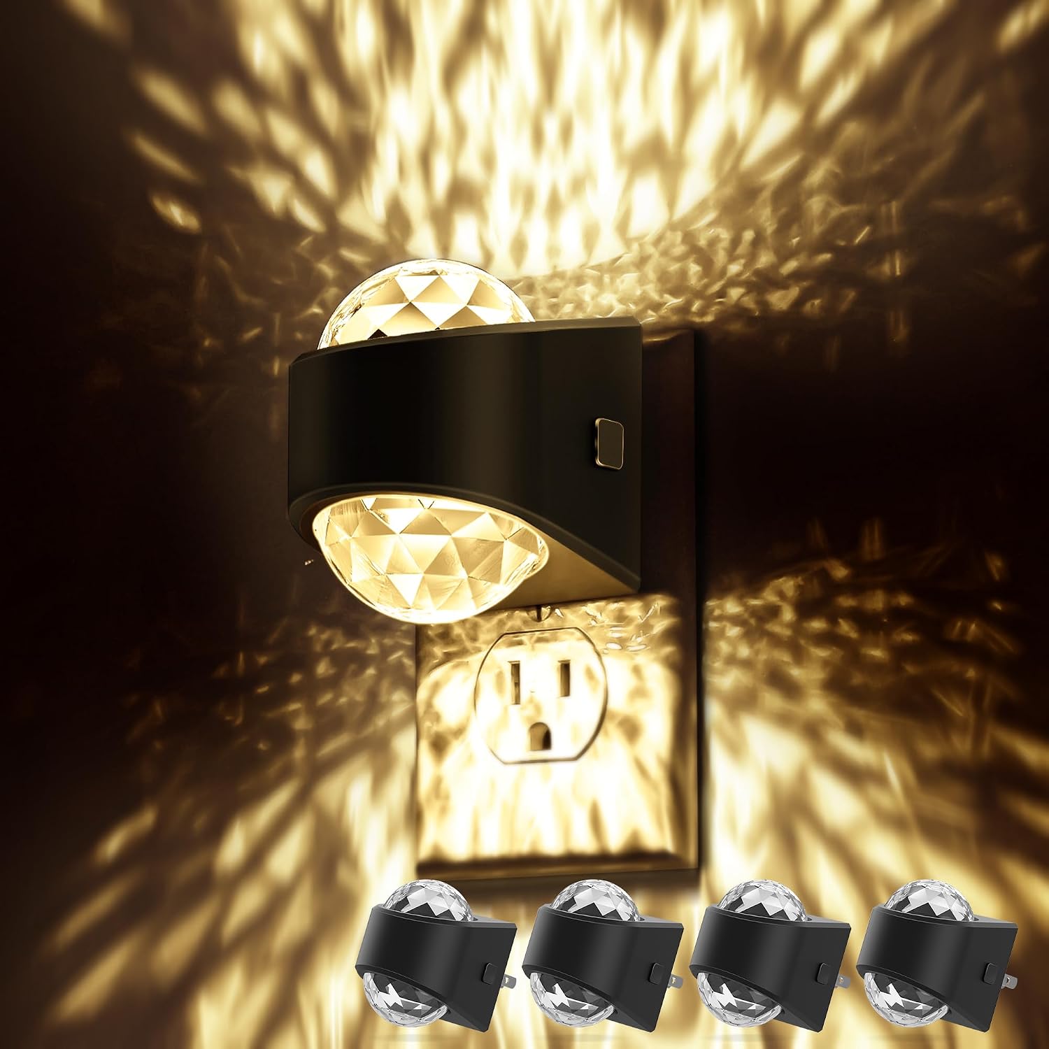 Projector Night Light, Plug-In, Soft White