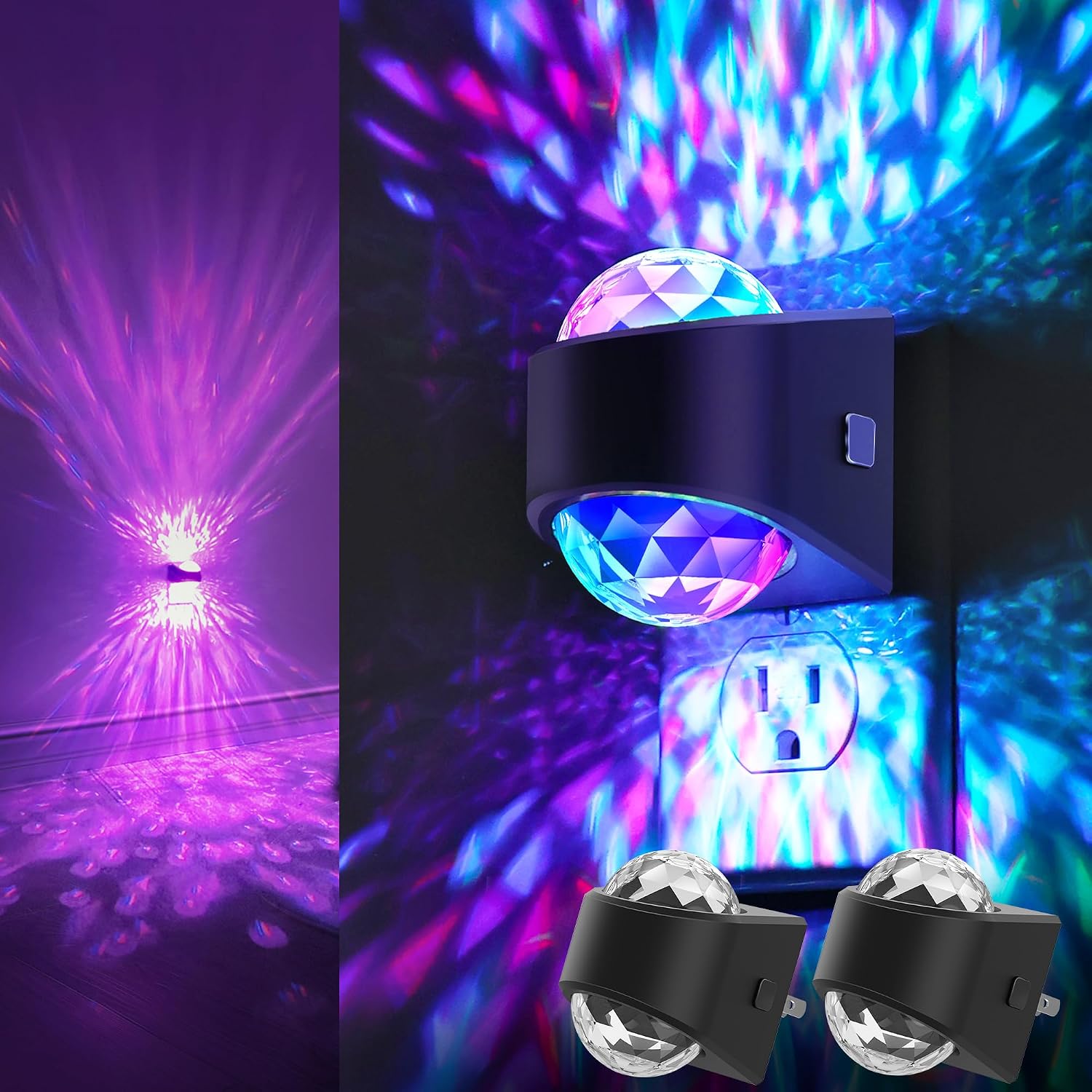 Projector Night Light, Plug-In, Soft White