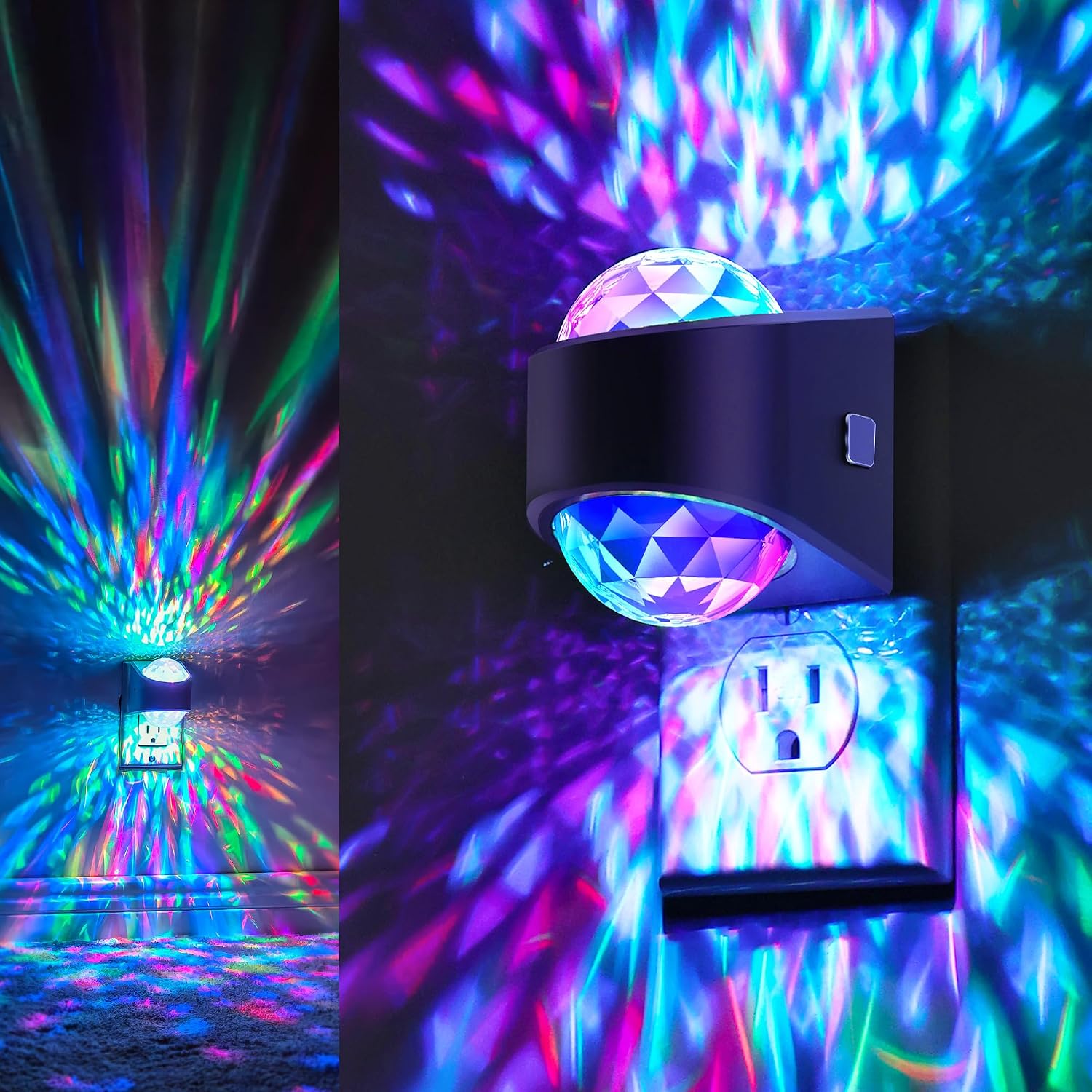 Projector Night Light, Plug-In, Soft White