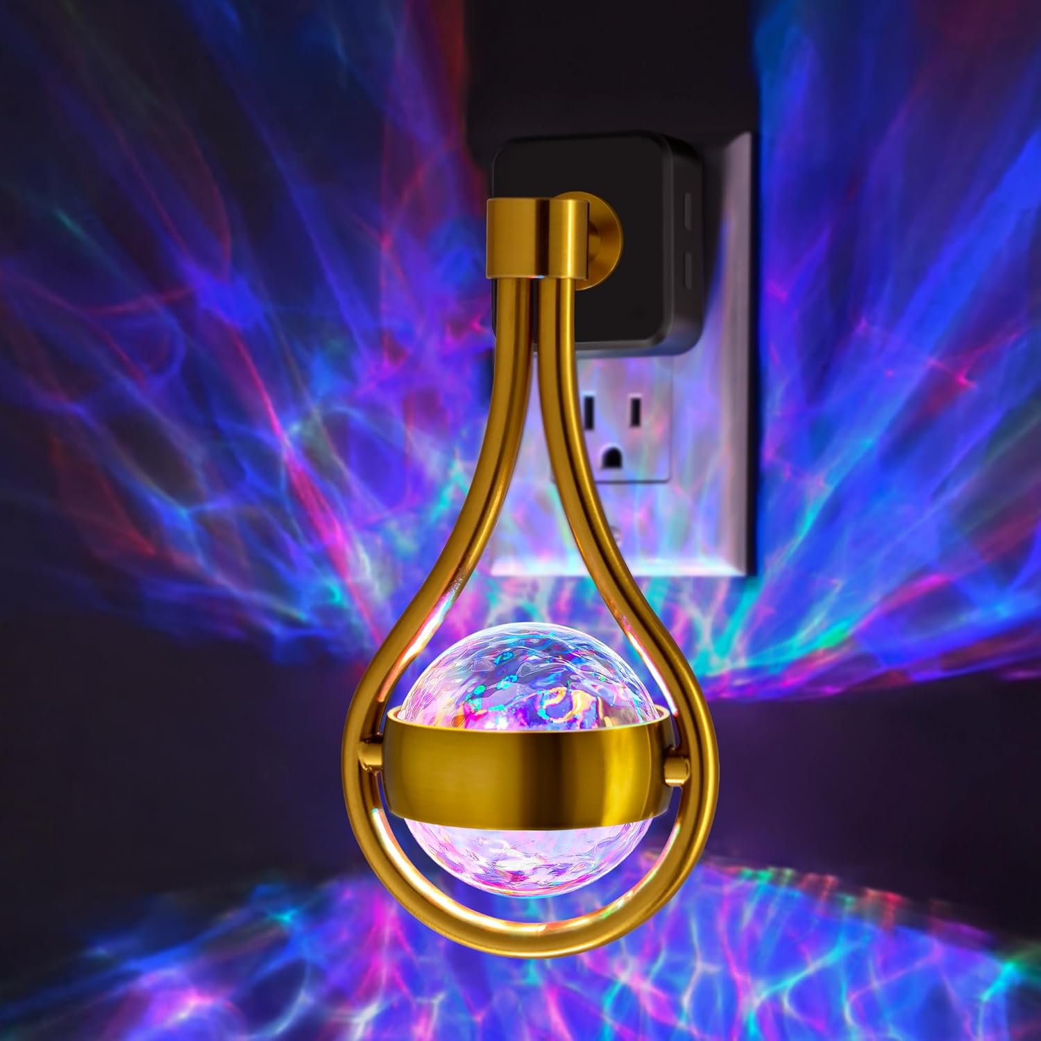 Projector Night Light, Plug-In, Soft White