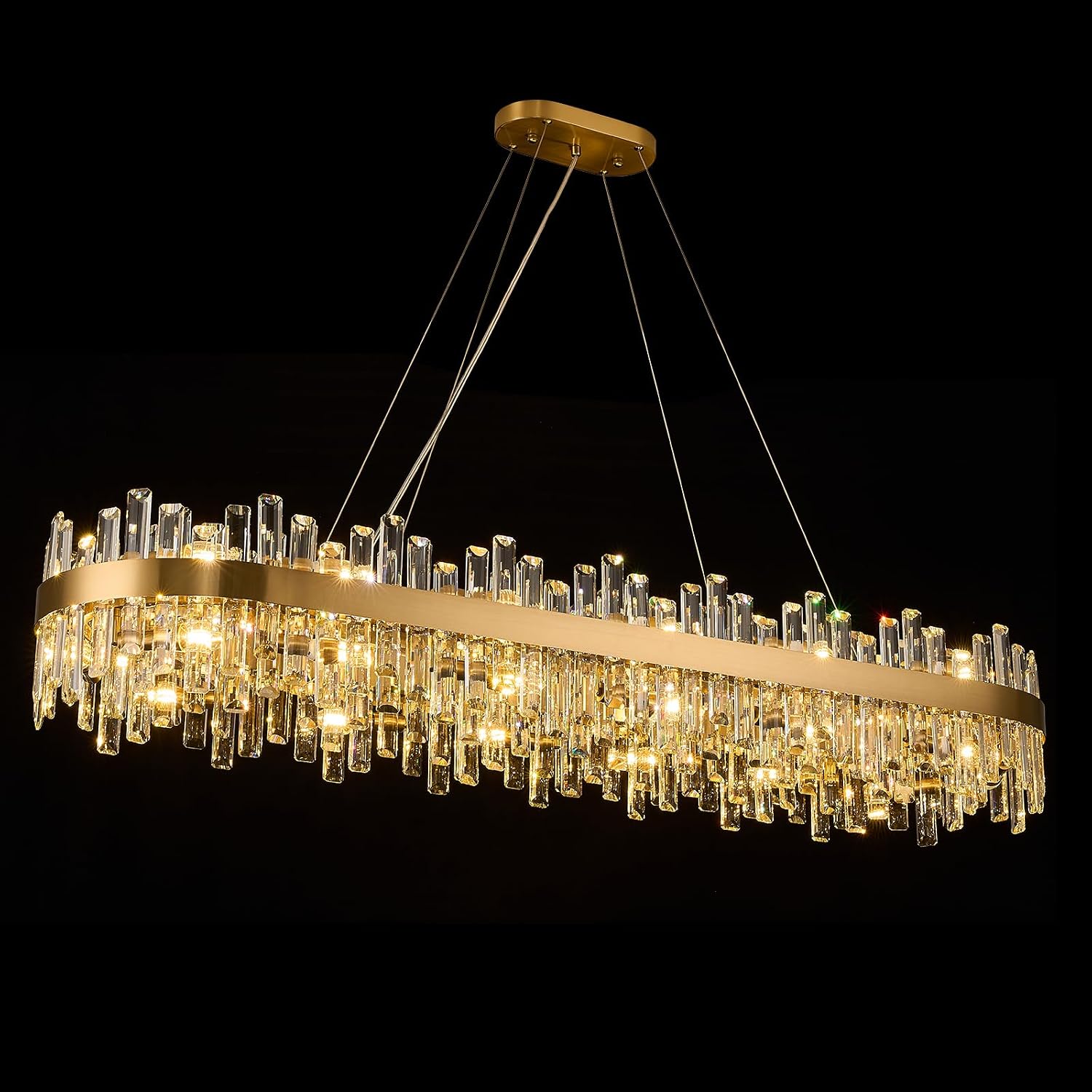 Round Crystal Chandelier, 31.5 inch, 16 Lights