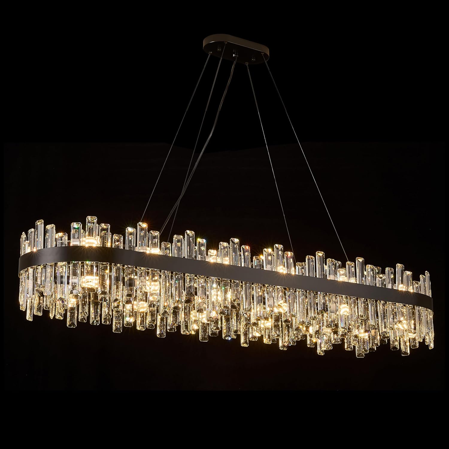 Round Crystal Chandelier, 31.5 inch, 16 Lights