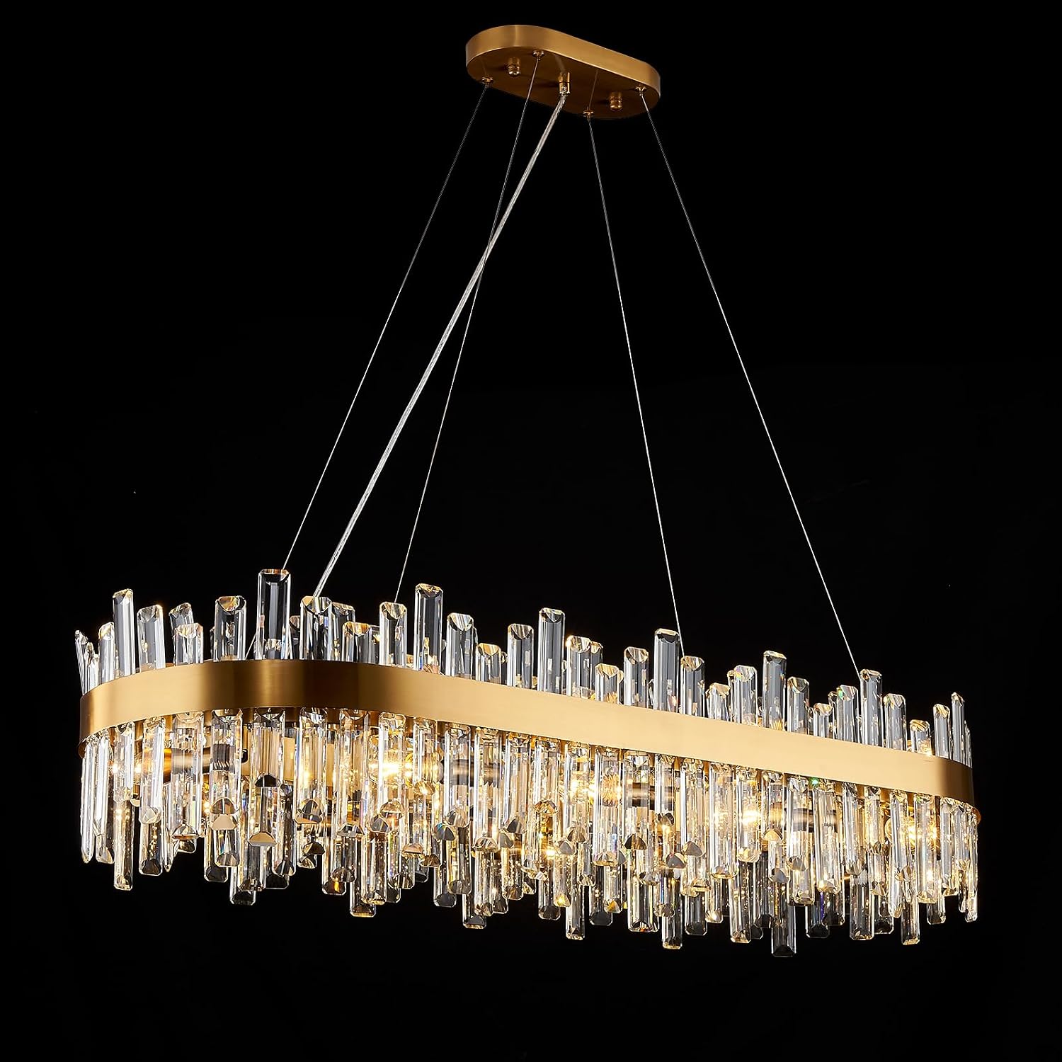 Round Crystal Chandelier, 31.5 inch, 16 Lights