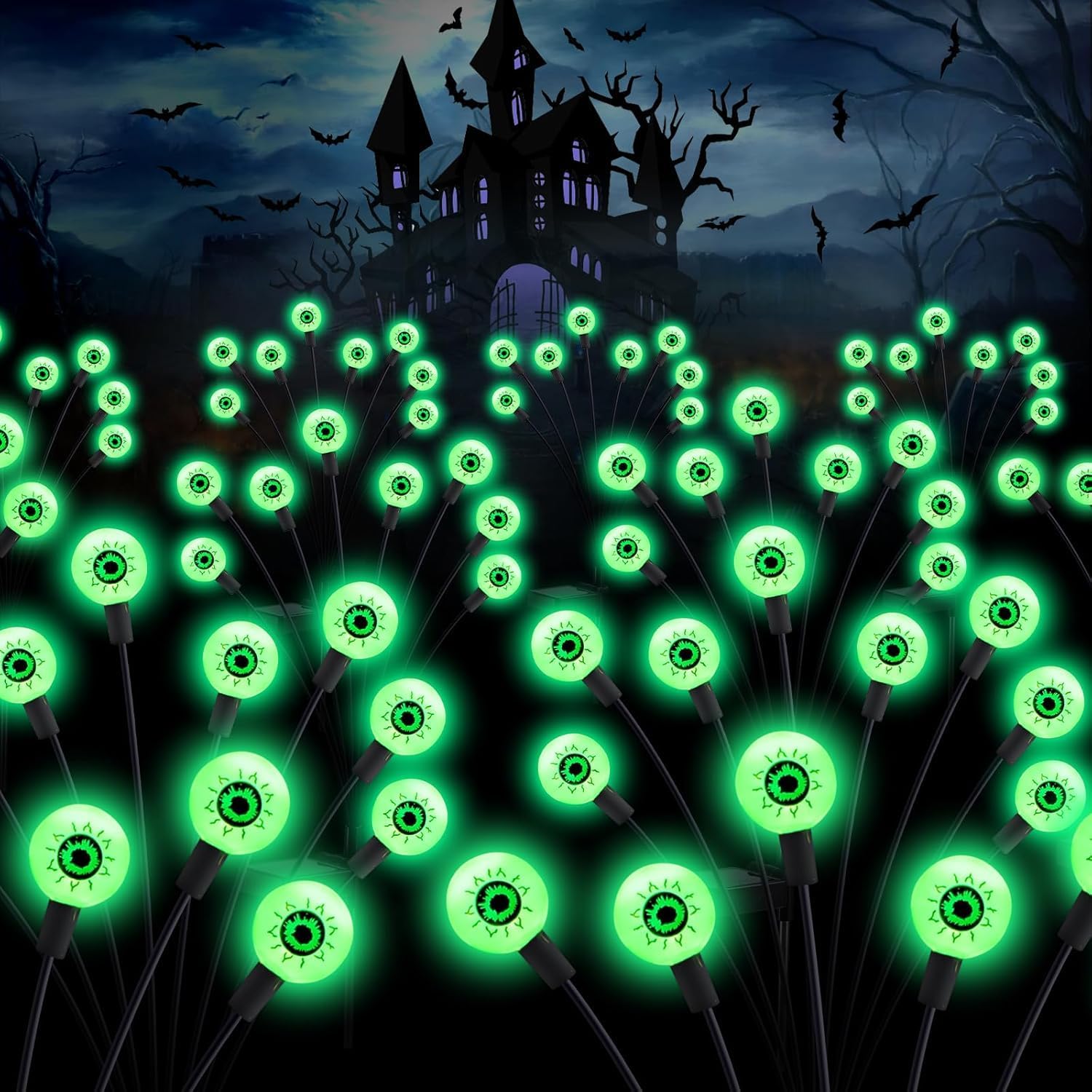 Solar Fairy Garden Lights, 4 Pack, 32 LEDs