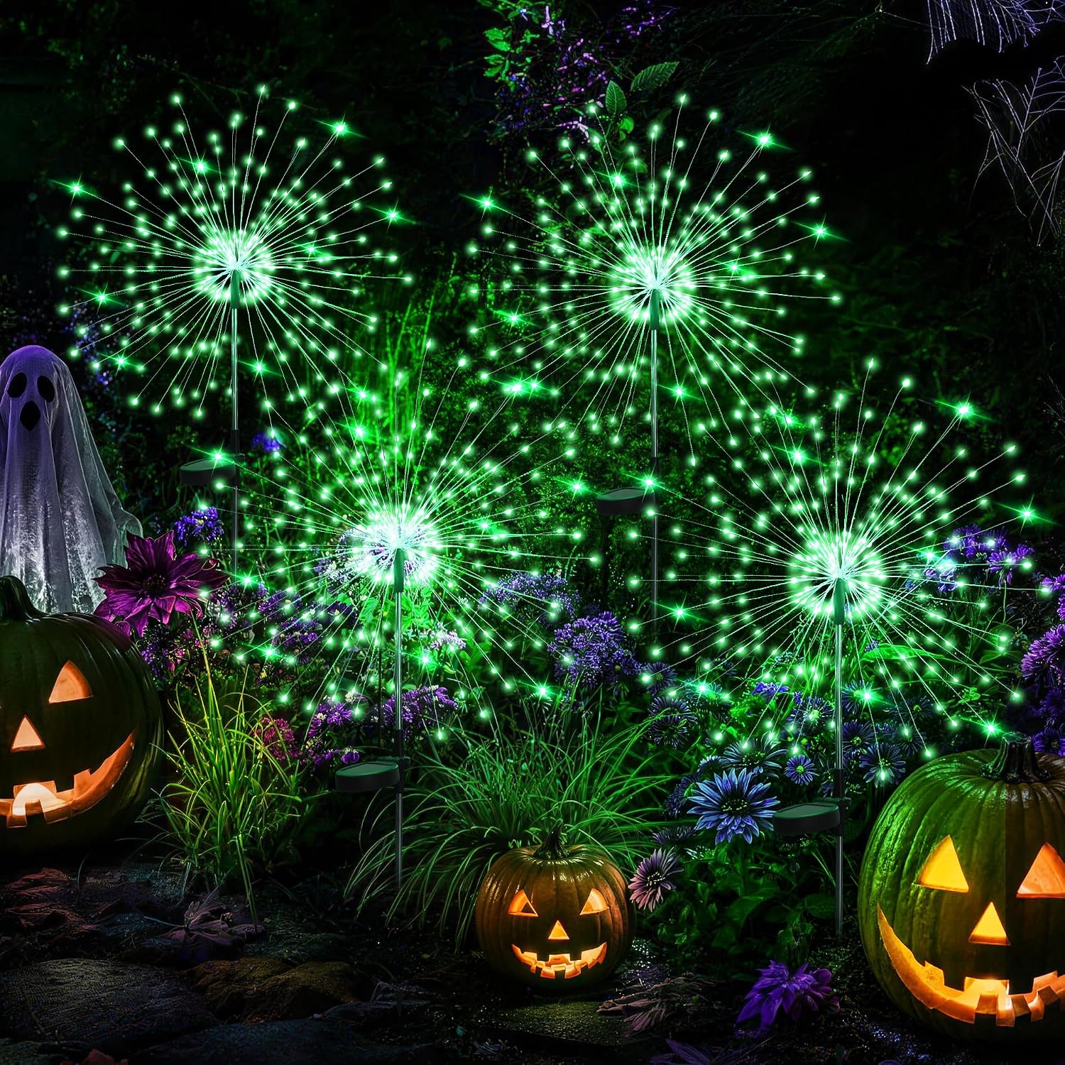 Solar Firework Lights, 2 Pack, 120 LEDs