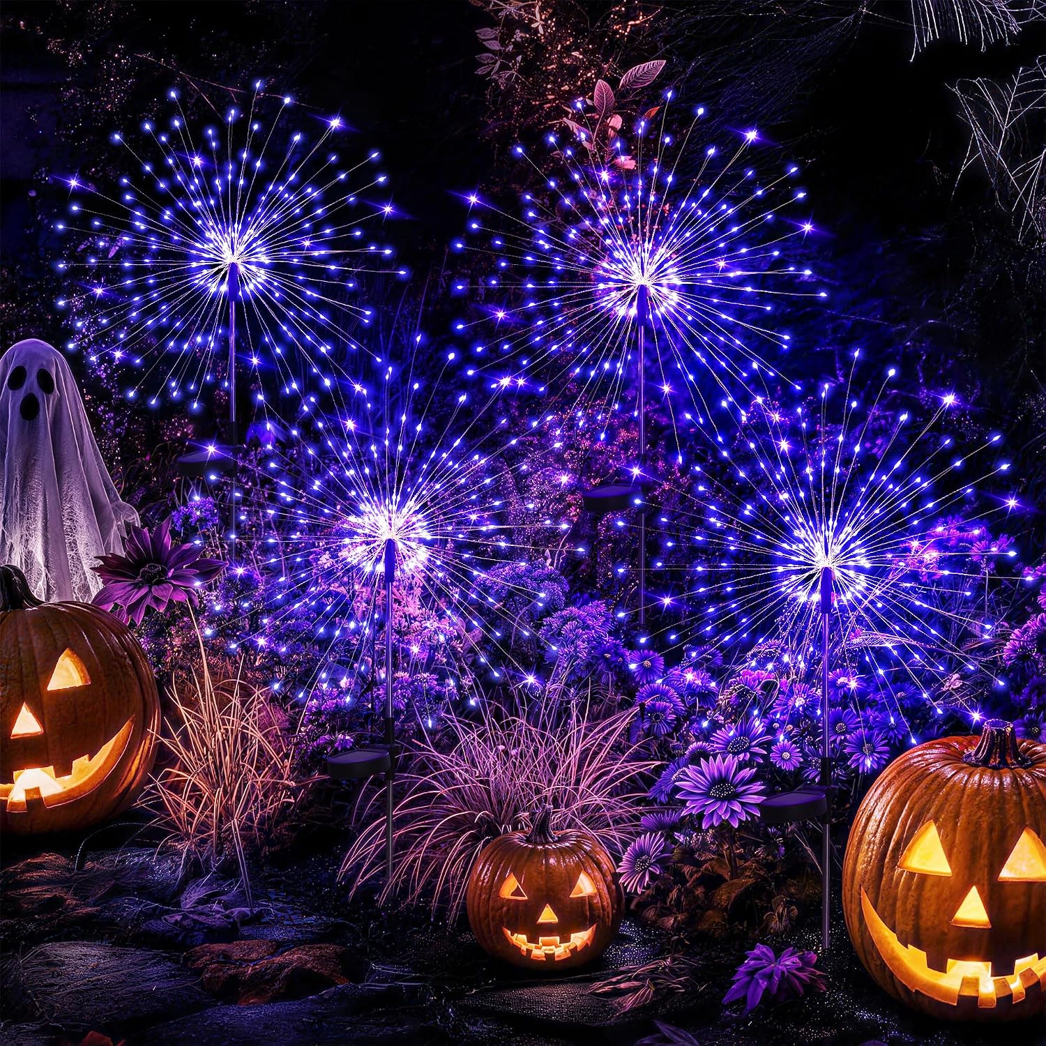 Solar Firework Lights, 2 Pack, 120 LEDs