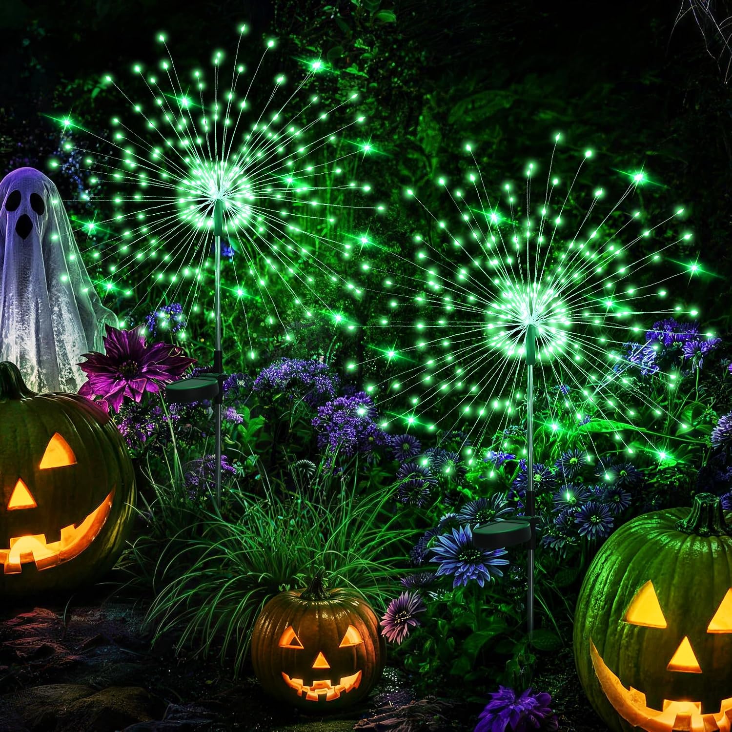 Solar Firework Lights, 2 Pack, 120 LEDs