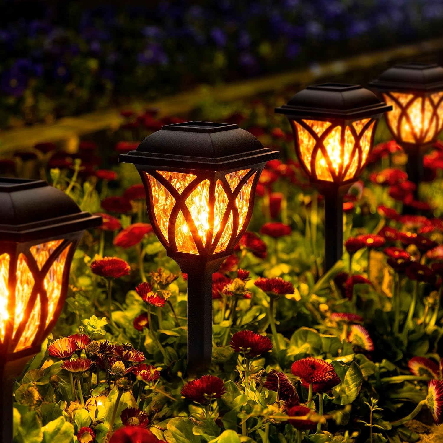 Solar Garden Lights, 6 Pack, Waterproof