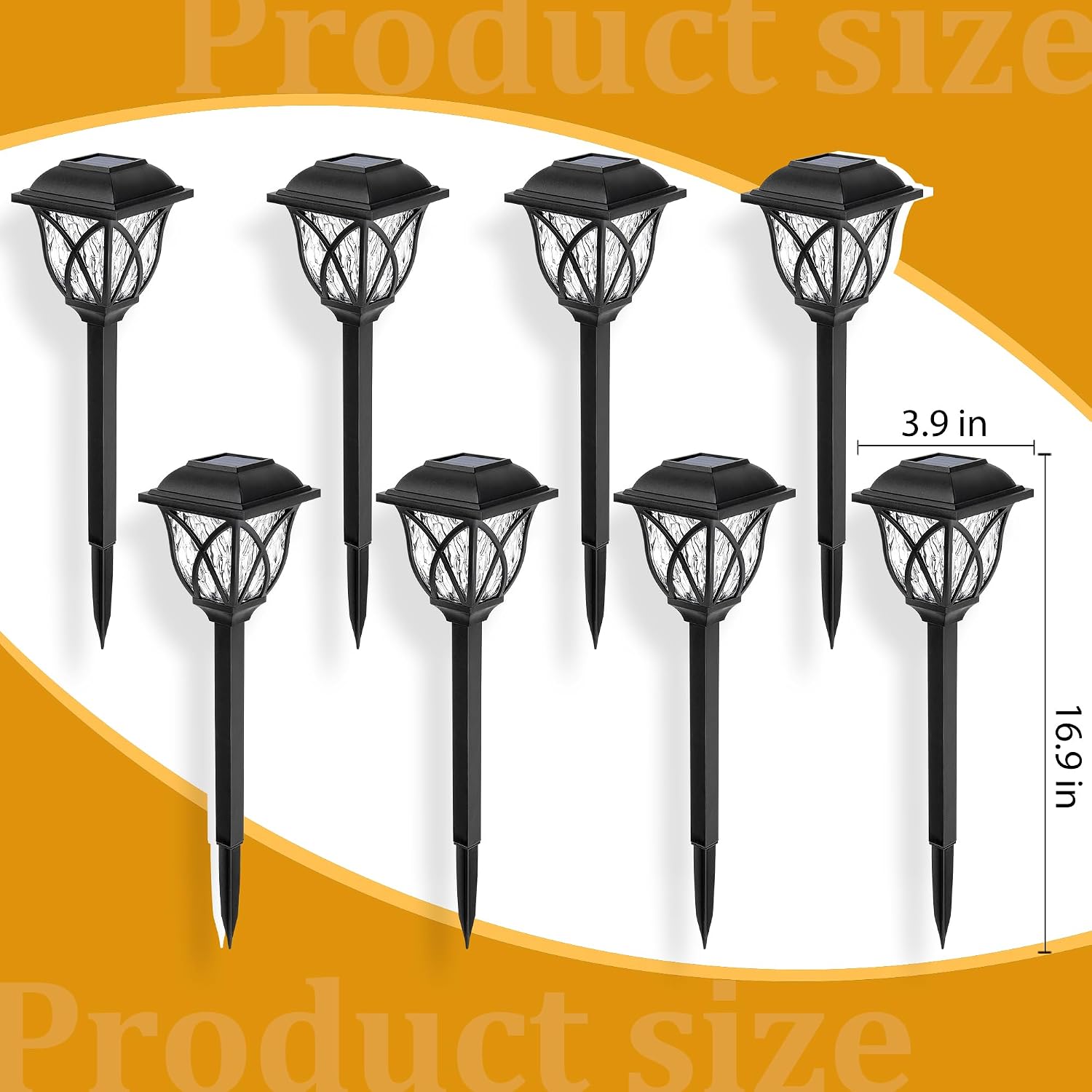 Solar Garden Lights, 6 Pack, Waterproof
