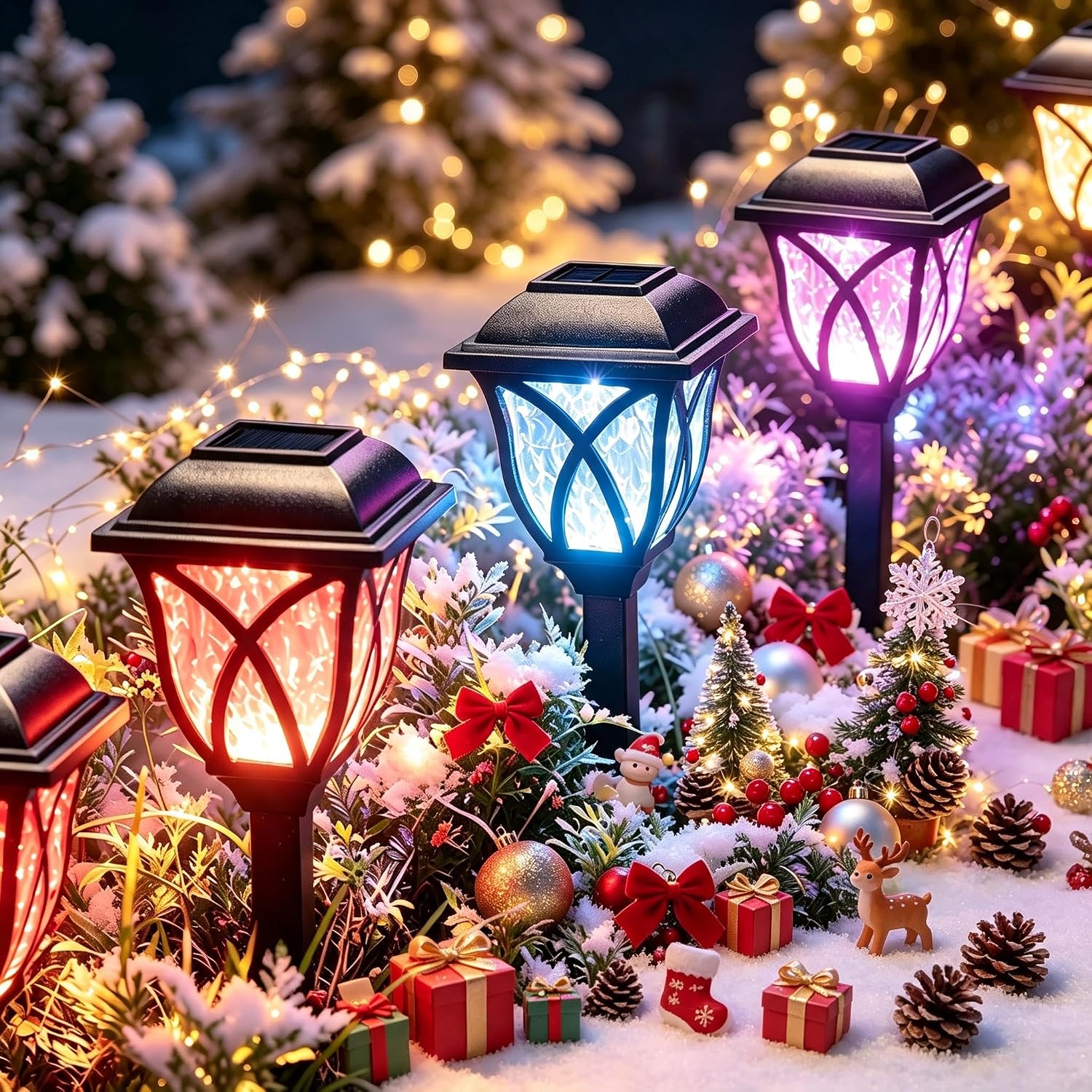 Solar Garden Lights, 6 Pack, Waterproof