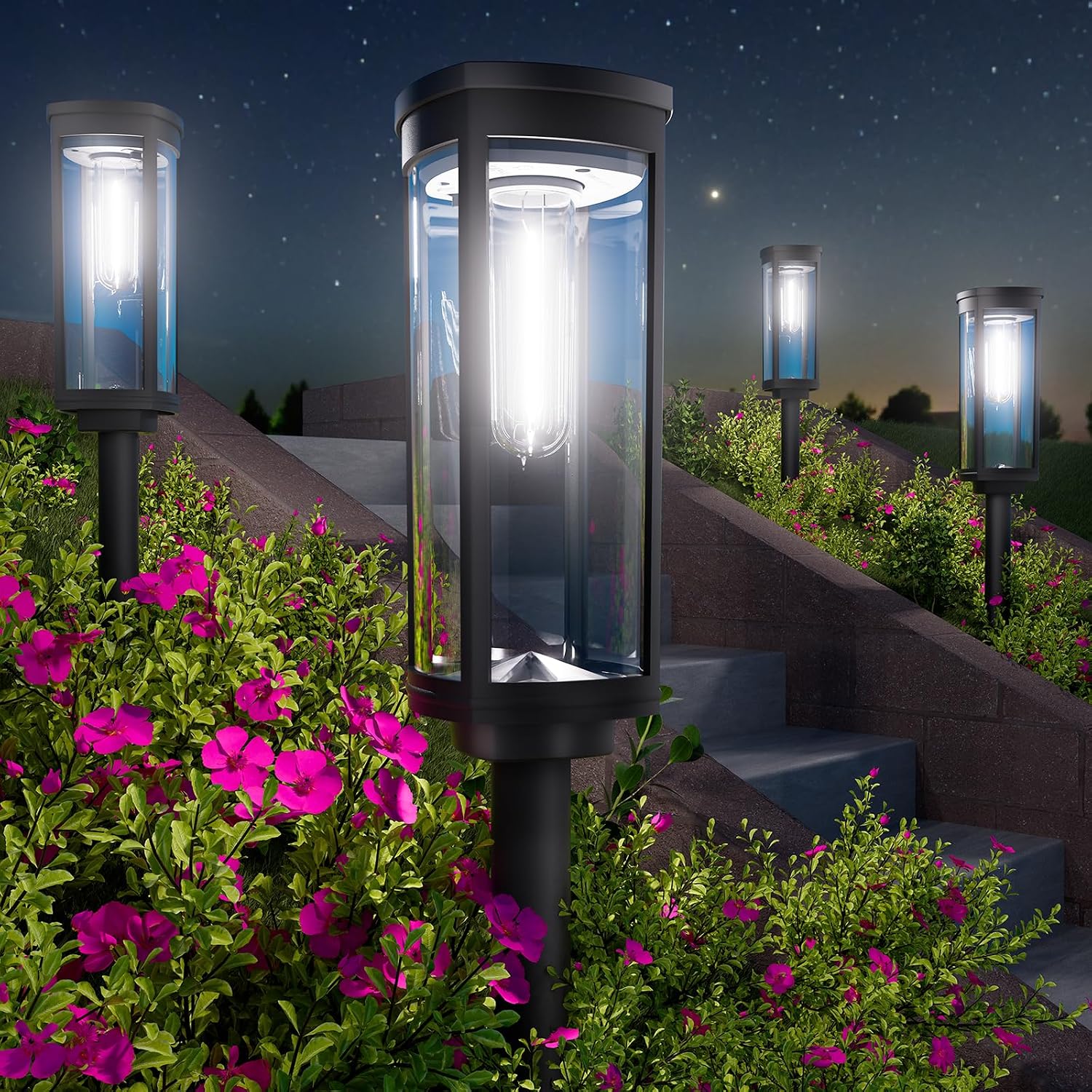 Solar Pathway Lights, 12 Pack, IP65