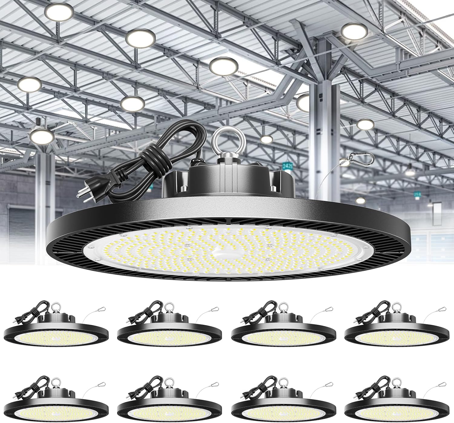 UFO High Bay Light, 200 W, 30000 lm